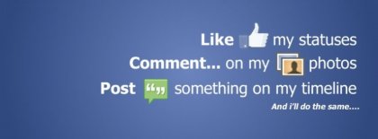Like Comment Post Facebook Covers